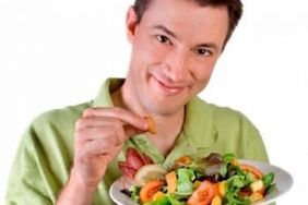 Eating vegetable vitamin salad for potential